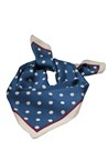 POLKA DOT SCARF - navy cream